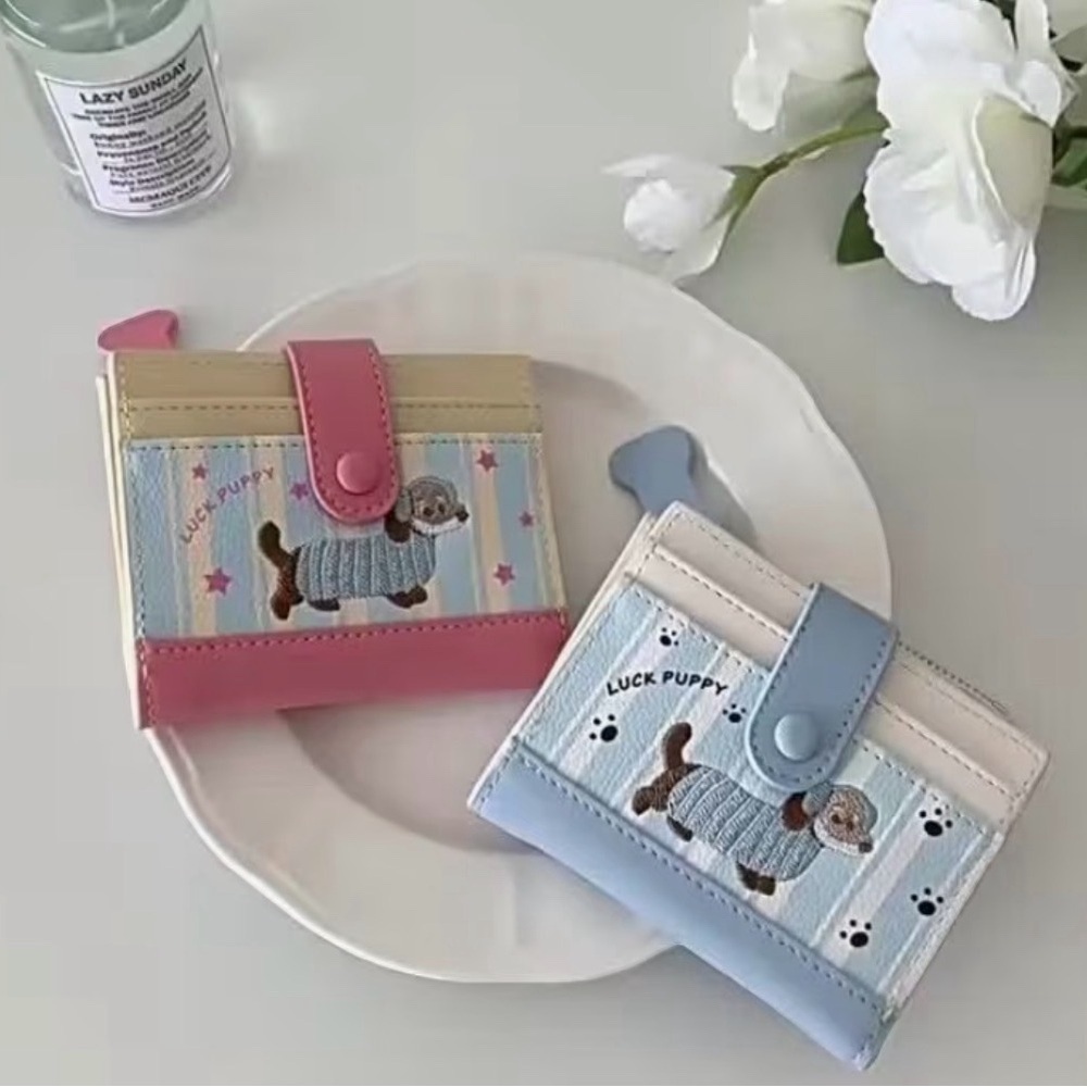 2 New Dachshund Leather Wallets